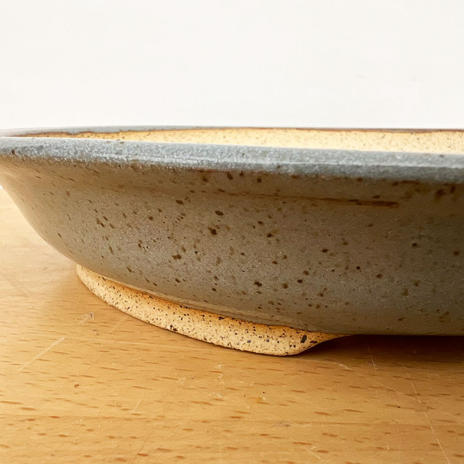 10" Handmade Ceramic Bonsai Pot by American Artist Jon Lang (No. 011)