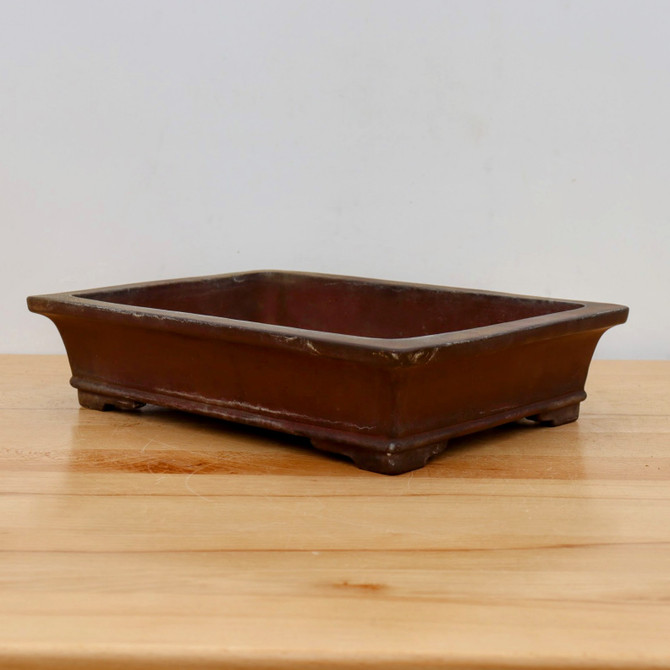 12" Tokoname Bonsai Pot - Yamaaki (No. 1544)