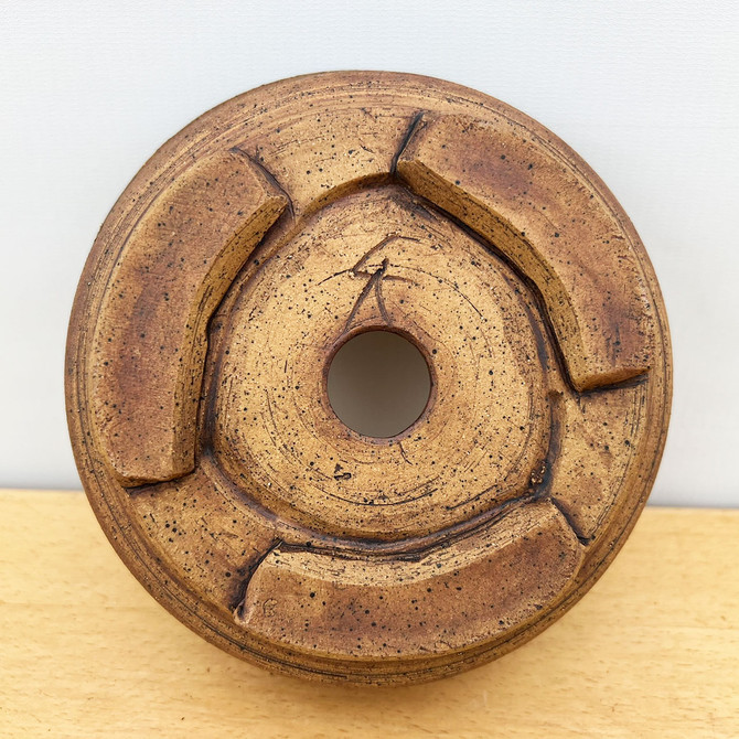 7" Handmade Round Bonsai Pot / Planter by Paul Olson (No. 485)