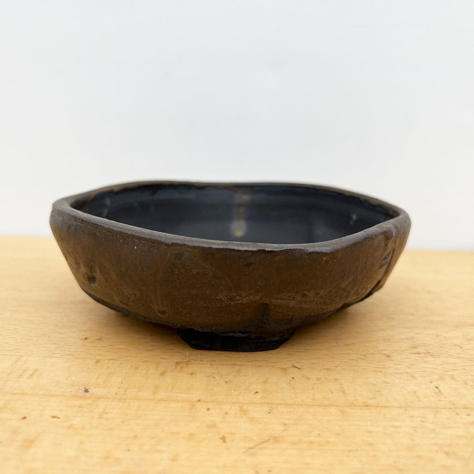 5.5" Handmade Square-ish Bonsai Pot / Planter by Paul Olson (No. 496)