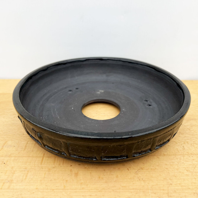 8" Handmade Round Bonsai Pot / Planter by Paul Olson (No. 500)