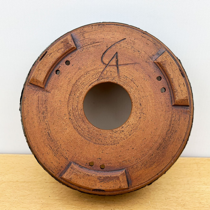 7.5" Handmade Round Bonsai Pot / Planter by Paul Olson (No. 501)
