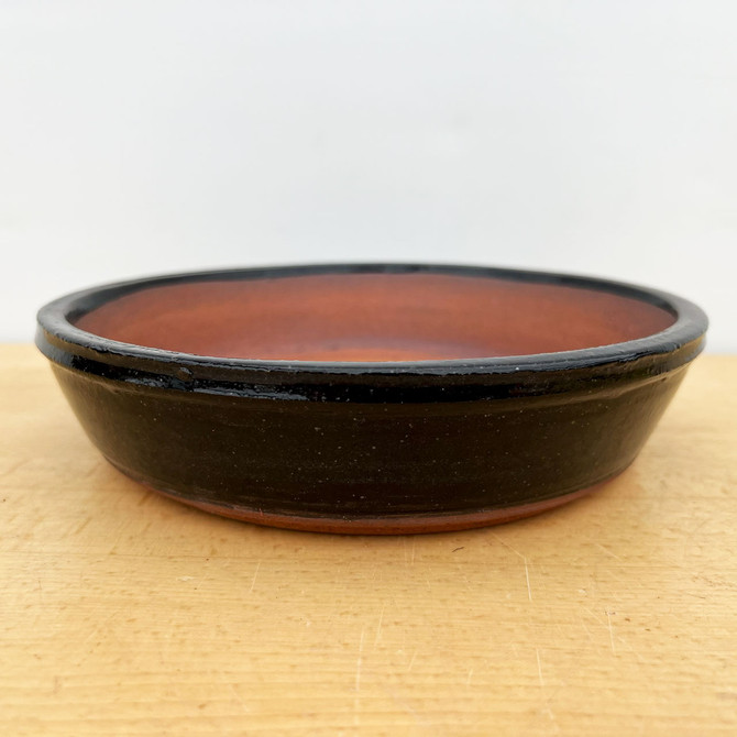 8" Handmade Round Bonsai Pot / Planter by Paul Olson (No. 507)