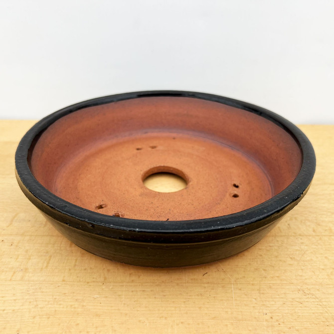 8" Handmade Round Bonsai Pot / Planter by Paul Olson (No. 507)