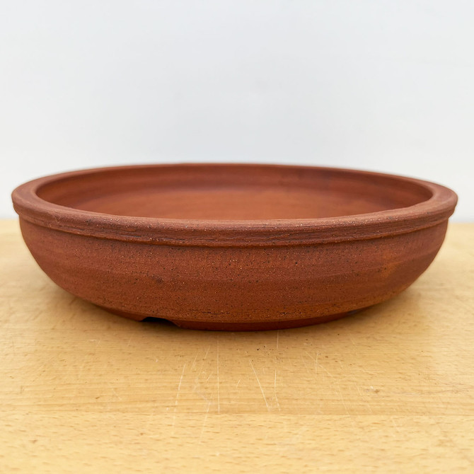 9" Handmade Round Bonsai Pot / Planter by Paul Olson (No. 531)