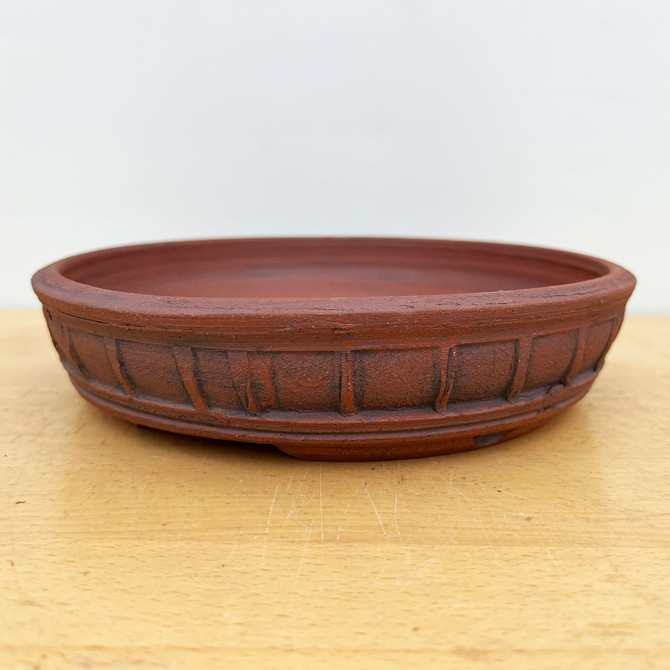 9" Handmade Round Bonsai Pot / Planter by Paul Olson (No. 532)