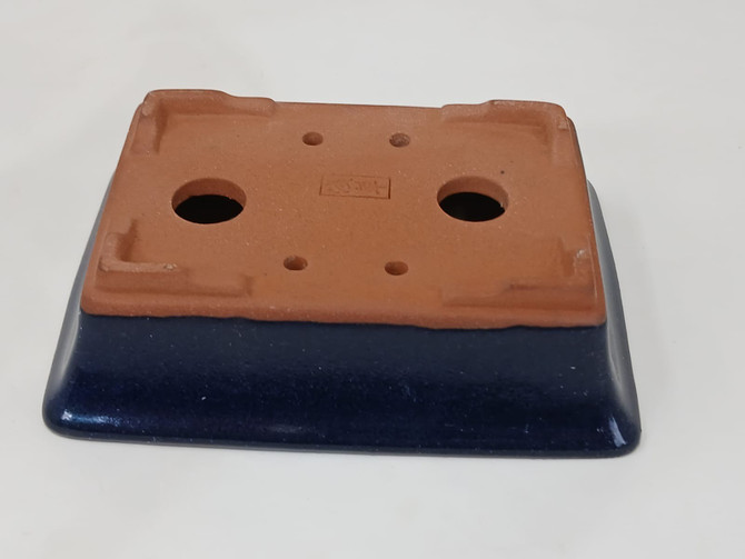 5-Inch Blue Glazed Yixing Bonsai Pot (YX1130A)