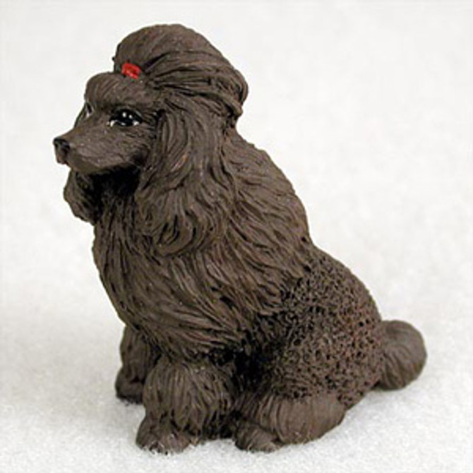 Poodle Chocolate Bonsai Tree Figurine