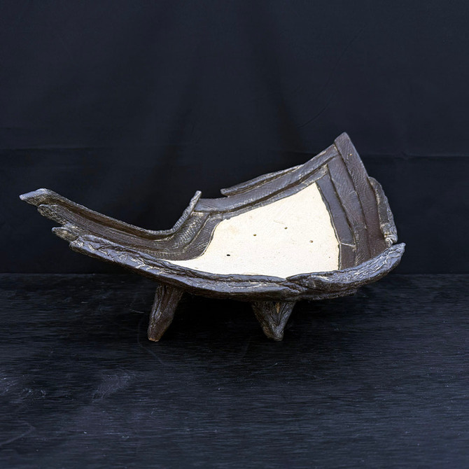 17-Inch Handmade John Fazzino Ceramic Bonsai Planter (No. 002)