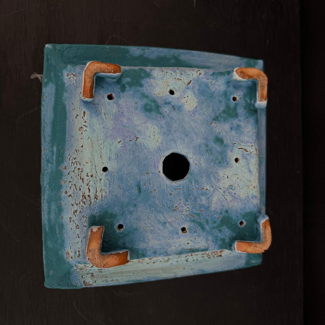 8.5-Inch Handmade John Fazzino Ceramic Bonsai Planter (No. 012)