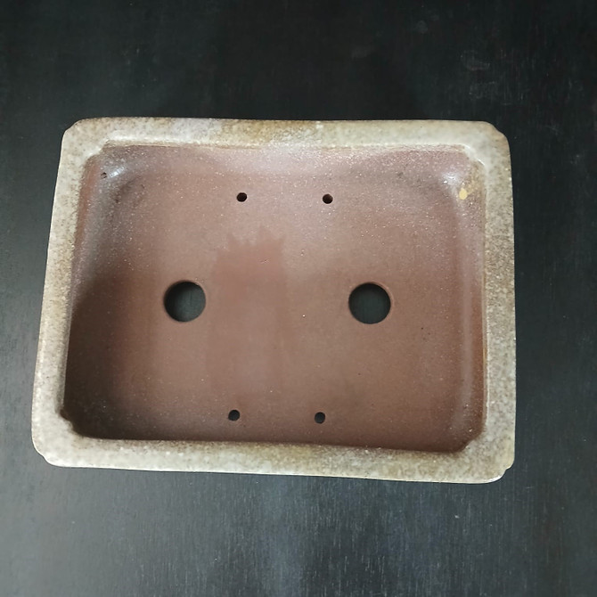 10-Inch Glazed Yixing Bonsai Pot (No. 2315t)