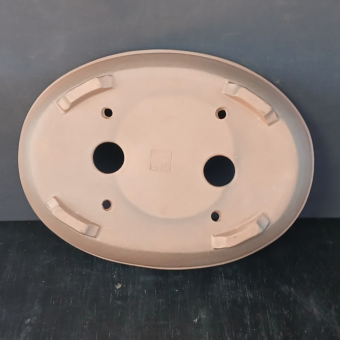 11-Inch Unglazed Oval Yixing Bonsai Pot (YX806)