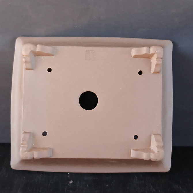 10-Inch Unglazed Rectangle Yixing Ceramic Bonsai Pot (No. 860)