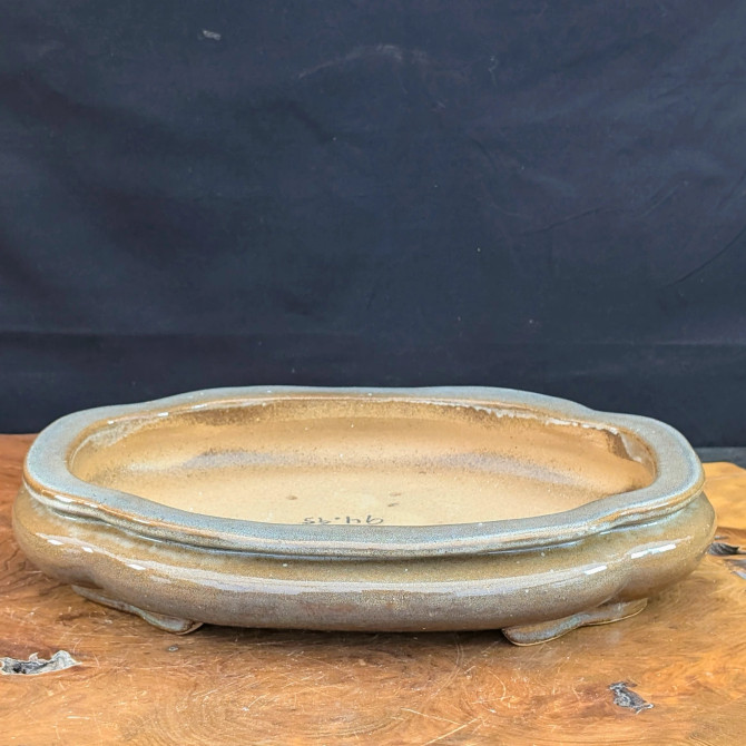 12-inch Glazed Yixing Bonsai Pot (No. 1862h)