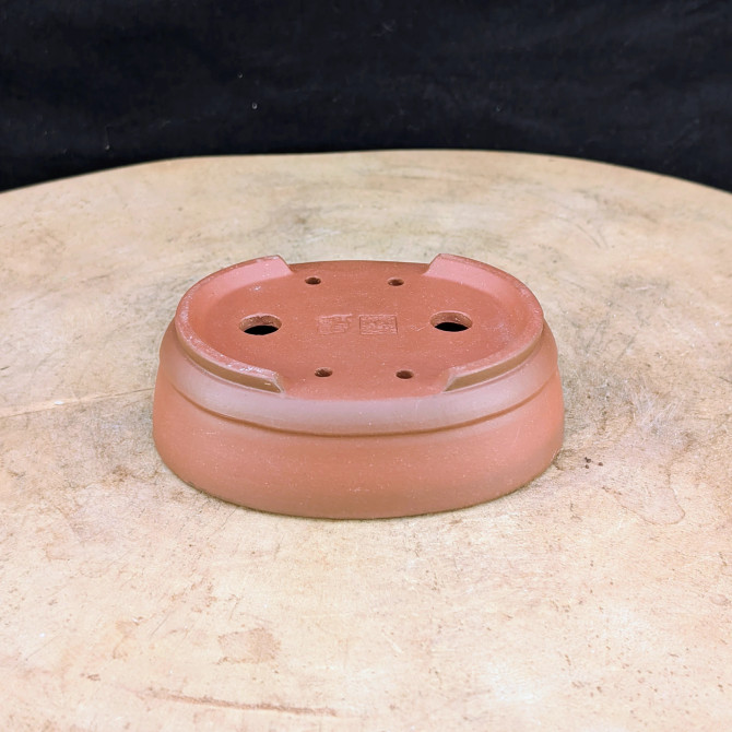 4.5-inch Quality Unglazed Oval Yixing Pot (No. 2485)