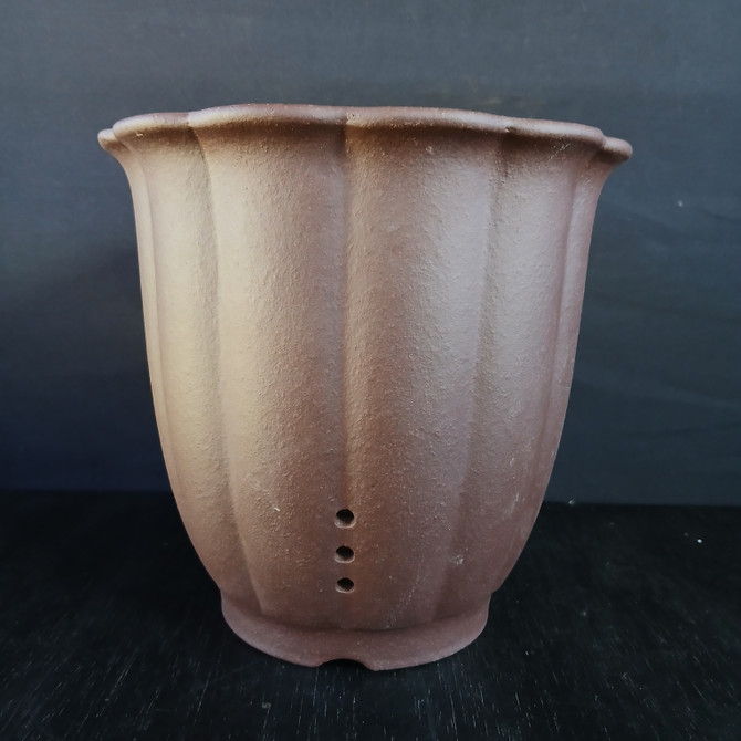 8" Cascade Unglazed Yixing Bonsai Pot (No. 2101-1)