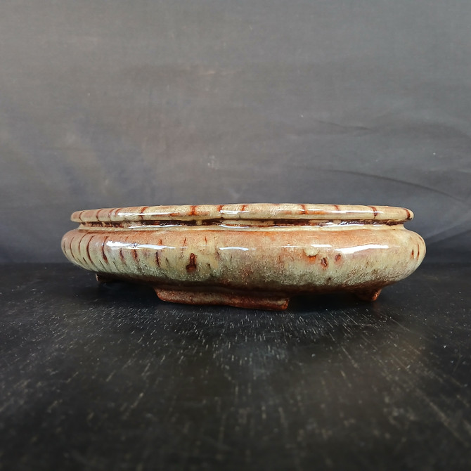 12" Glazed Yixing Bonsai Pot (No. 1862j)