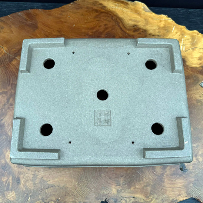 12" Rectangular Yixing Bonsai Pot – Flared Walls, Show Quality (No 1160)