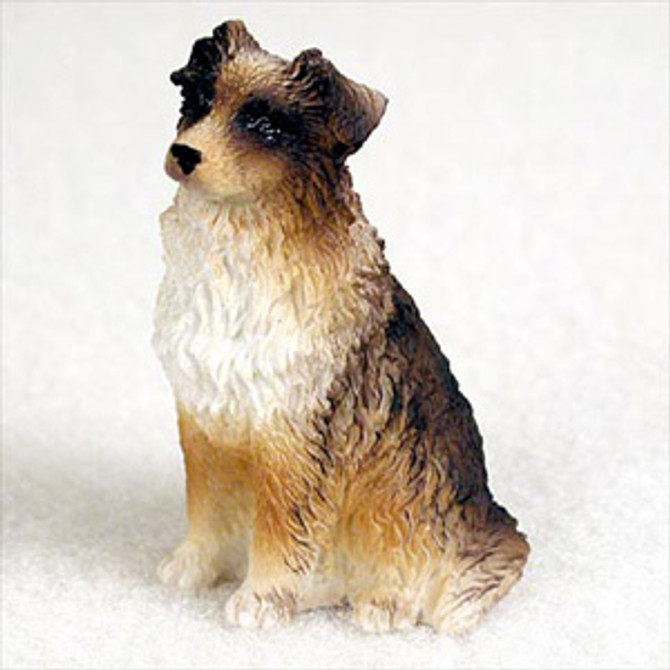 Australian Shepherd Brown Bonsai Tree Figurine