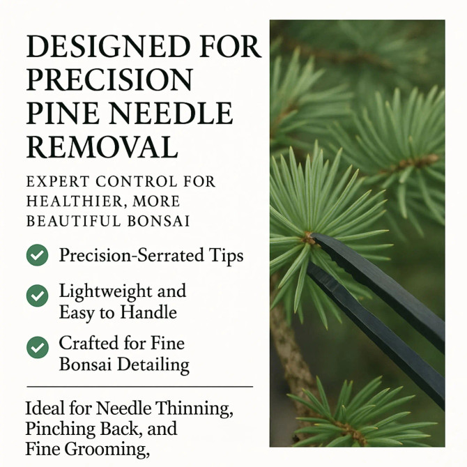 Bonsai Pine Needle Tweezers (Straight or Curved)