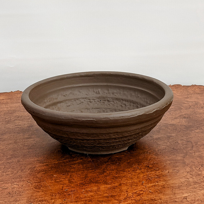 Udei (brown) Unglazed Bonsai Pot (No. 0831)