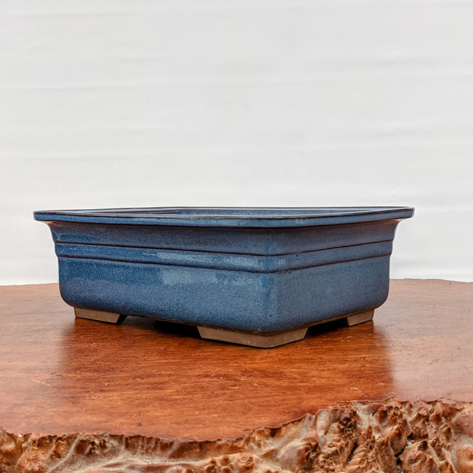 Namako Glazed Rectangle Japanese Bonsai Pot (Choose Size)