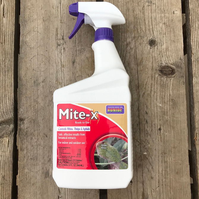 Ready To Use Bonide Mite-X Spray. Effective for Indoor/Outdoor Control of Mites. Also Kills Aphids.