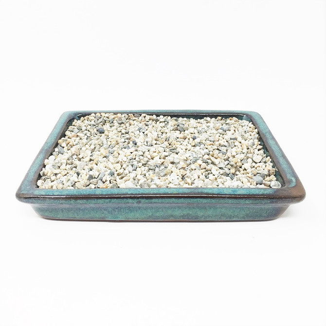 6" Rectangular Teal Ceramic Humidity Tray (HTRG-6)