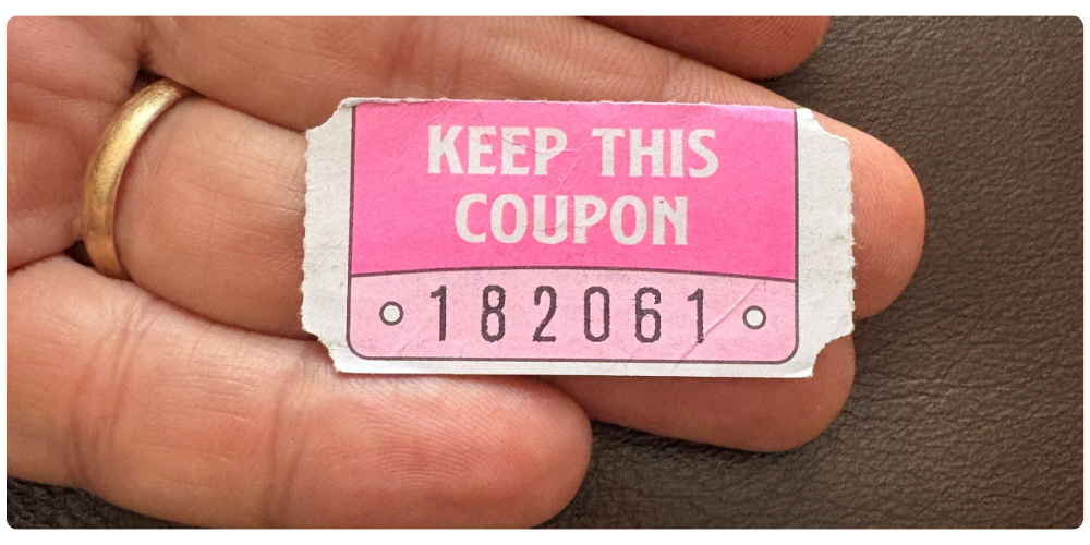 NEBG Bonsai Giveaway Winning Ticket