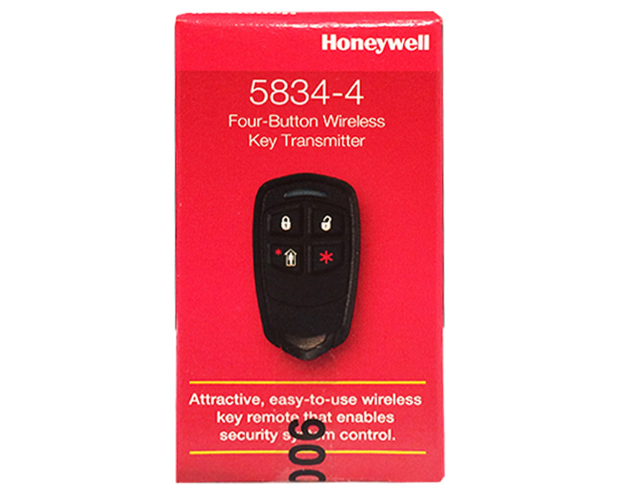 Honeywell Home 5834-4 Wireless Key Fob, Black