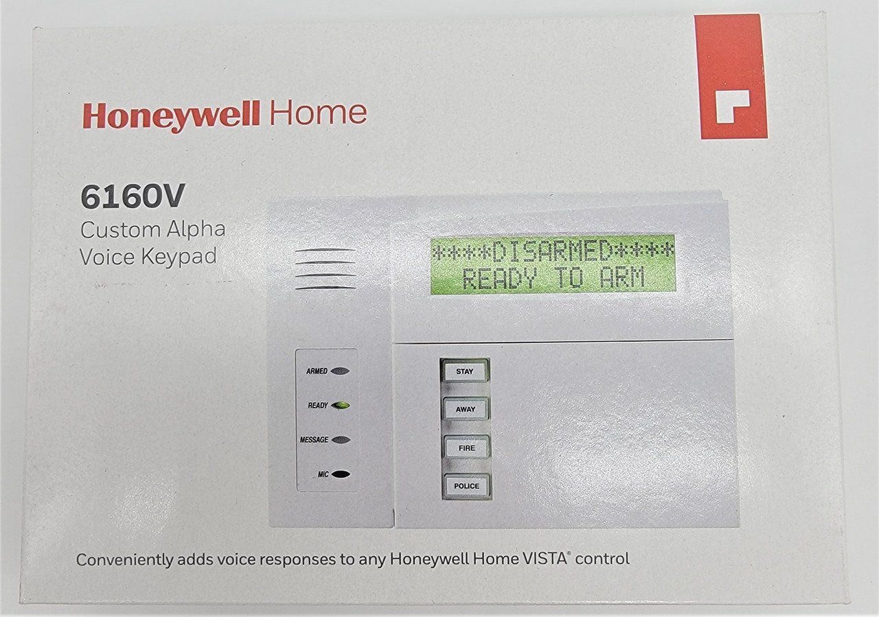 Honeywell 6160V Custom Alpha Voice Keypad | AlarmLiquidators.com