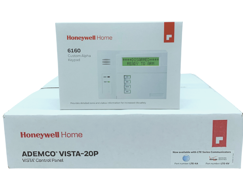 Honeywell Home Vista20P Panel Version 10.24 and 6160 Keypad Package