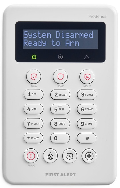 First Alert VISTAH Hybrid Series 2X16 Hardwired Portrait Keypad