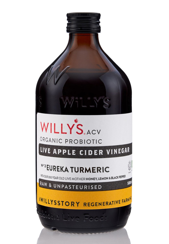 Organic Turmeric & Eureka Lemon Live Apple Cider Vinegar