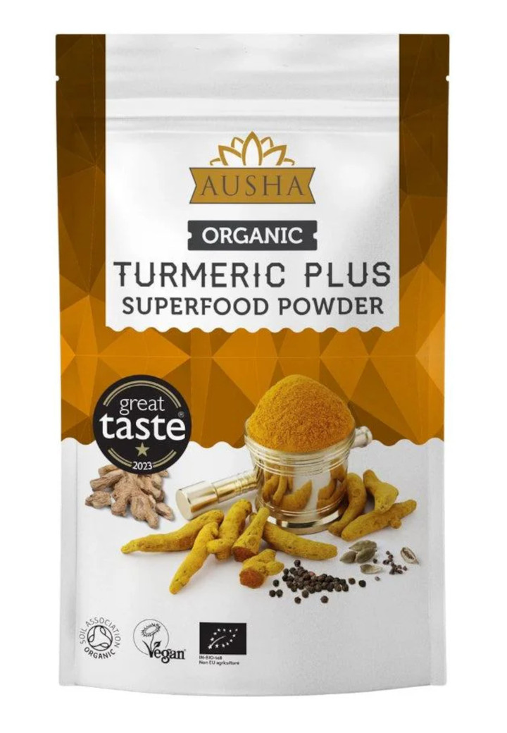 Organic Turmeric Plus Superfood Powder by Ausha Foods Ltd Organic Turmeric Plus Superfood Powder by Ausha Foods Ltd