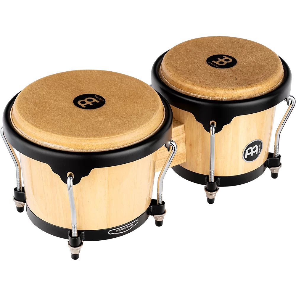 Meinl Headliner Series HB100 / HTB100 Wood Bongo, Natural - Bill's