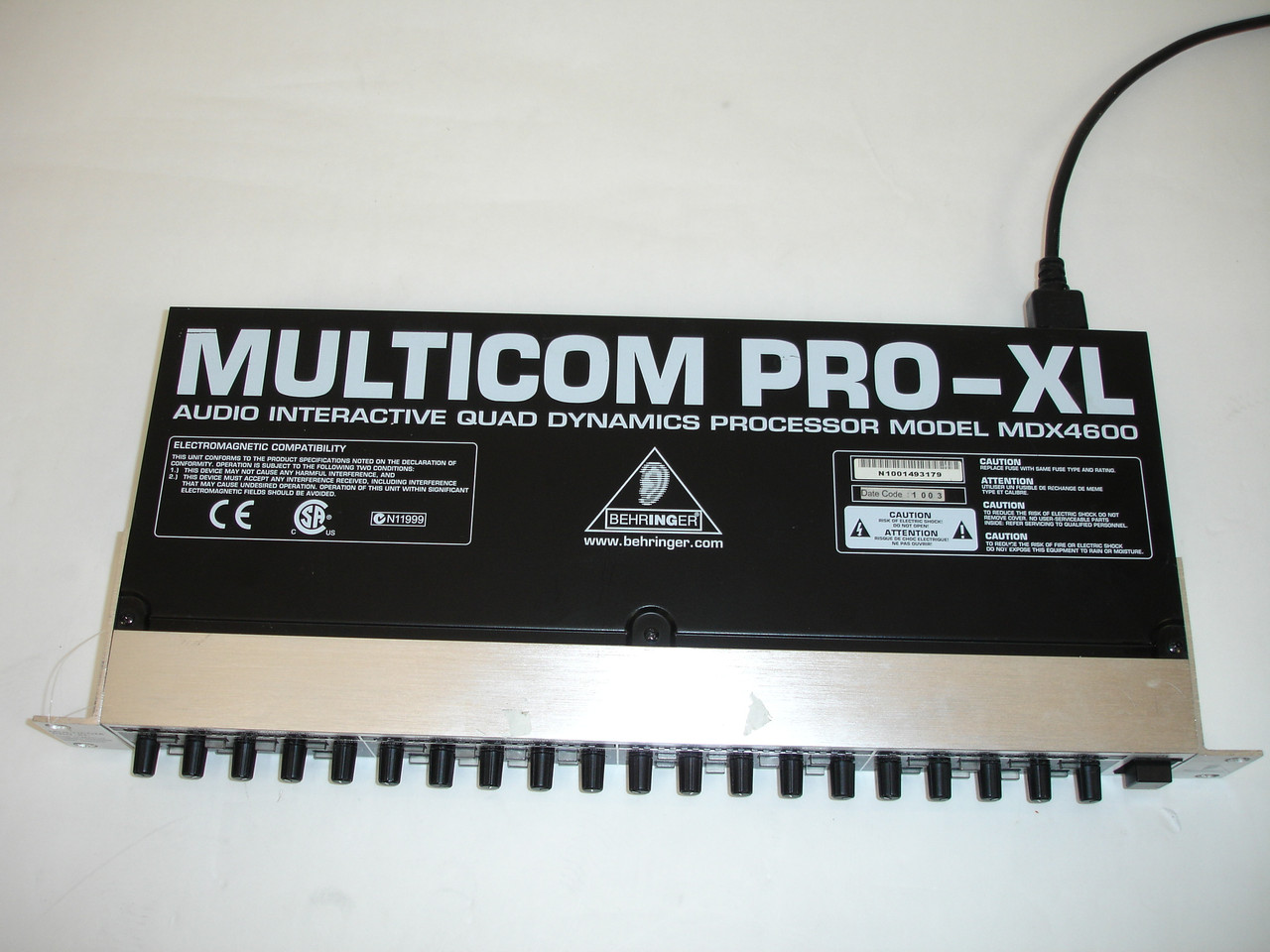 Behringer MULTICOM PRO-XL MDX4600 4-Ch Compressor/Limiter/Gate
