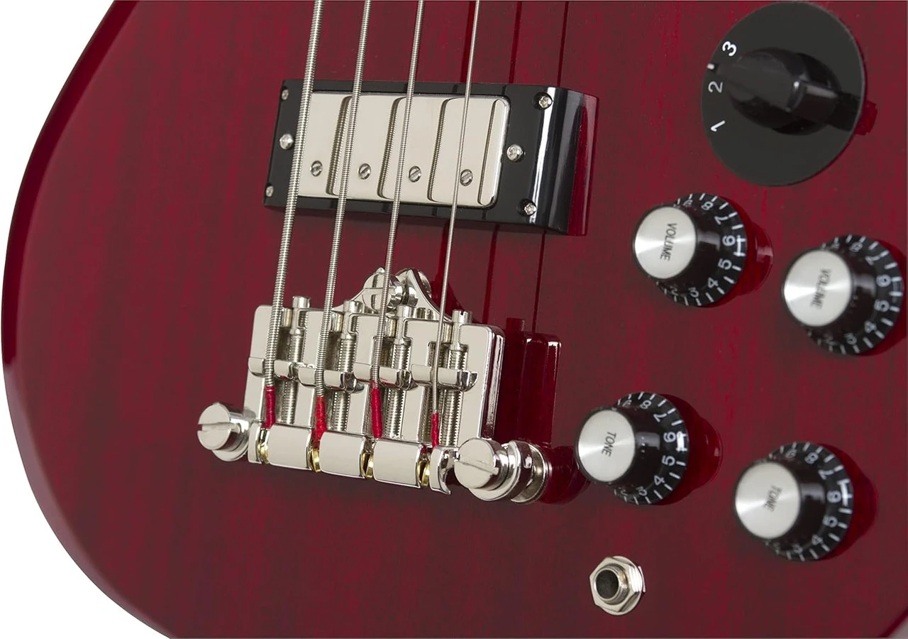 Epiphone SG Bass Guitar - EB-3 2-Pickup, Cherry - Bill's Music