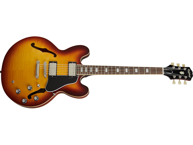 Epiphone ES-335 Figured, Raspberry Tea Burst - Bill's Music