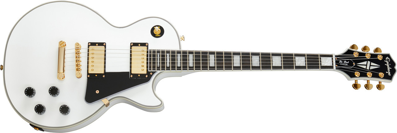 Epiphone Les Paul Custom Electric Guitar - Alpine White - Bill's Music