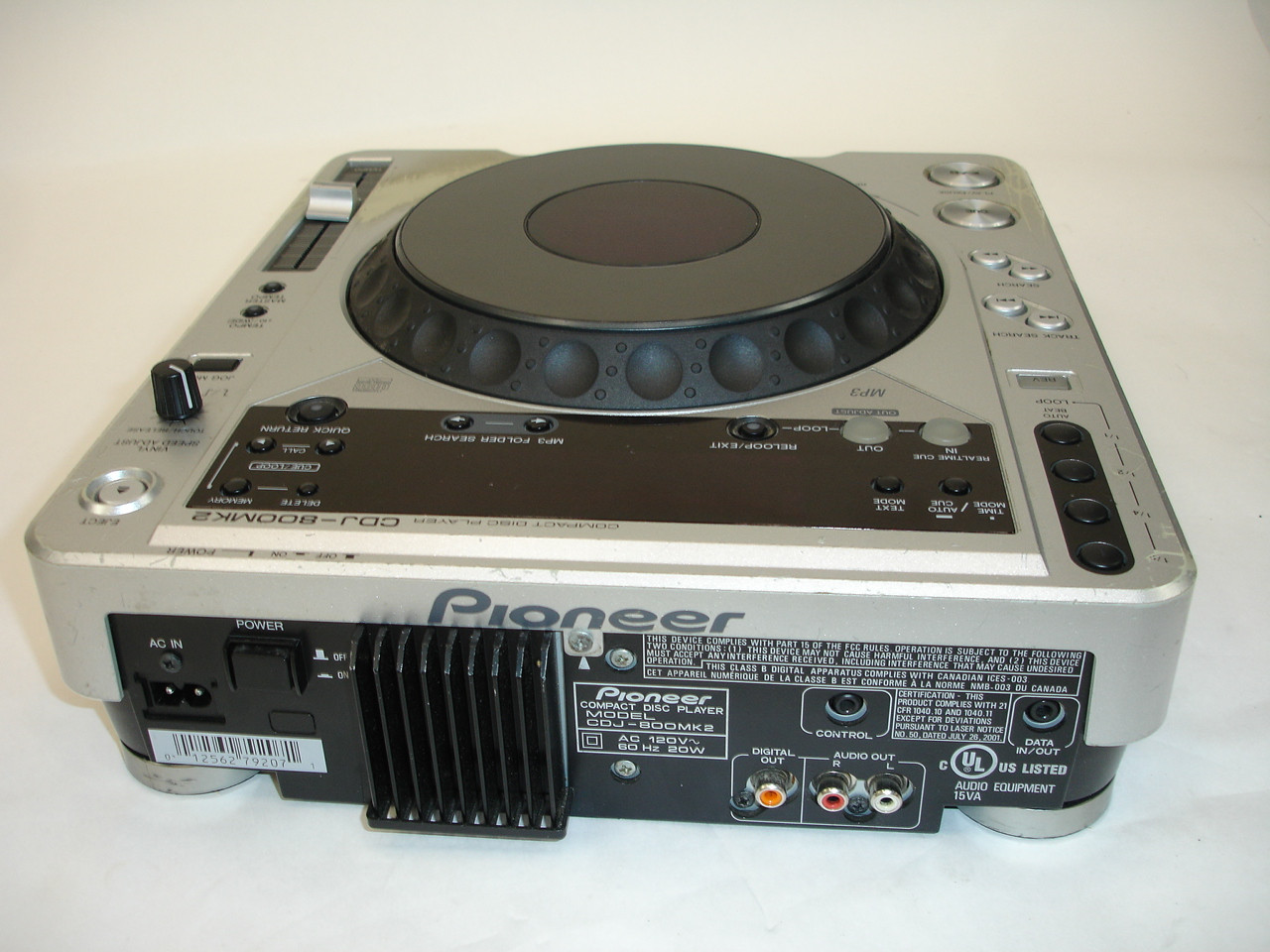 Pioneer CDJ-800MK2 Professional Digital CD / MP3 Turntable - Previously  Owned - Bill's Music