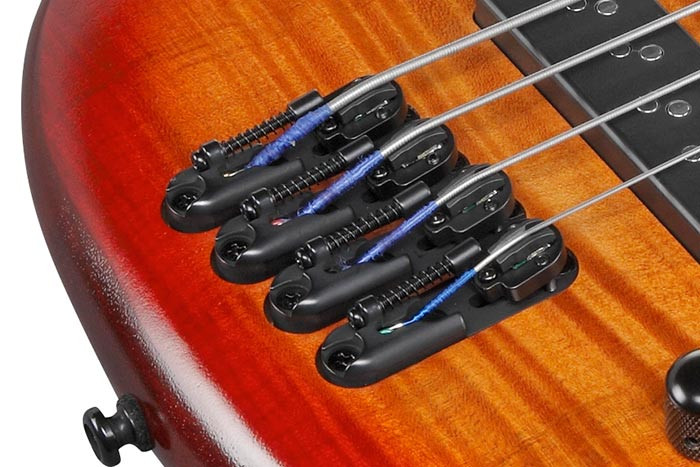 Ibanez SR Bass Workshop 4-String Fretless Brown Topaz Burst Low