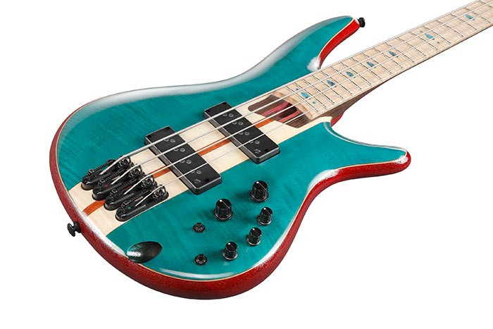Ibanez SR Premium 4-String Caribbean Green Low Gloss w/ Bag