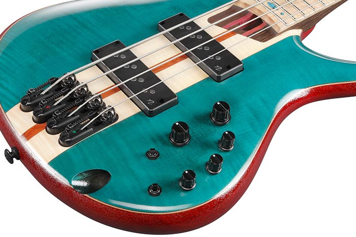 Ibanez SR Premium 4-String Caribbean Green Low Gloss w/ Bag