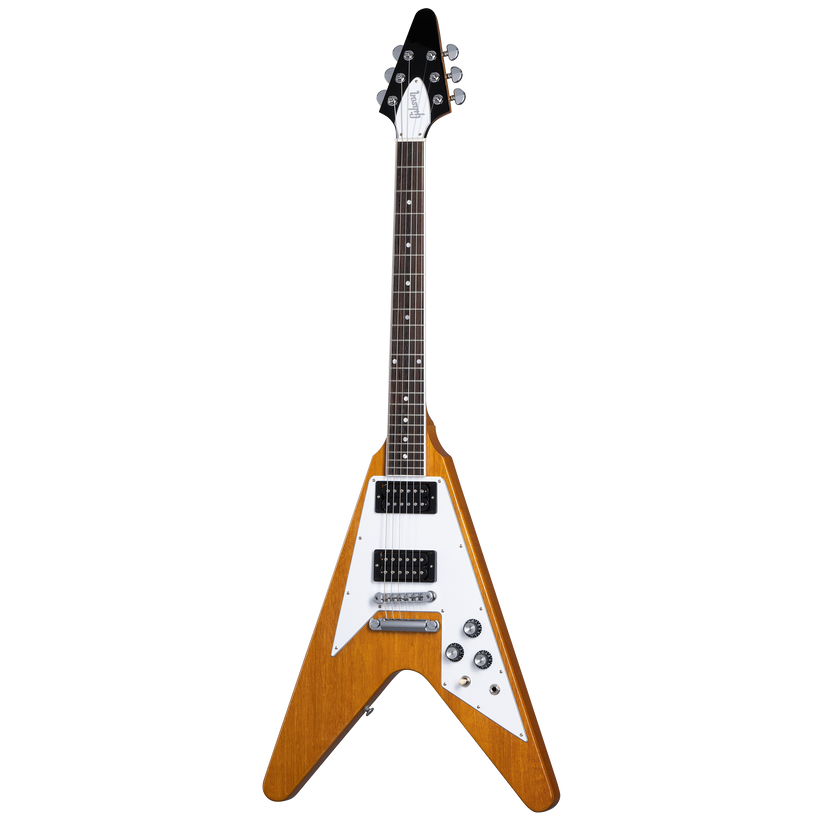 Gibson 70s Flying V, Antique Natural w/ Case - Bill's Music