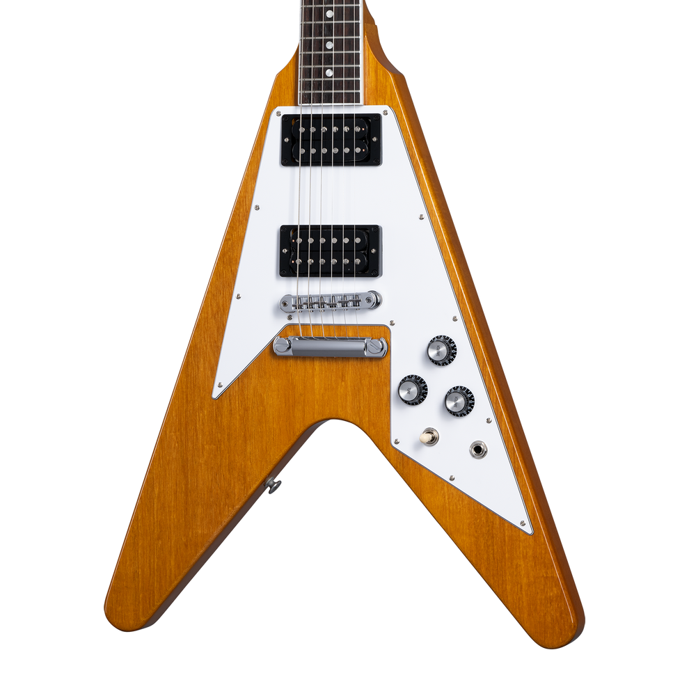 Gibson 70s Flying V, Antique Natural w/ Case - Bill's Music