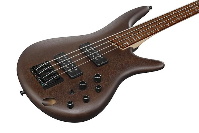 Ibanez SR Standard 4-String Electric Bass Guitar, Walnut Flat