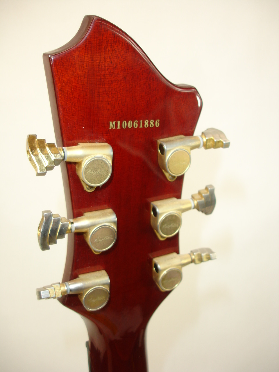 Hagstrom HL550 Hollow-Body Jazz Electric Guitar, Matte Natural