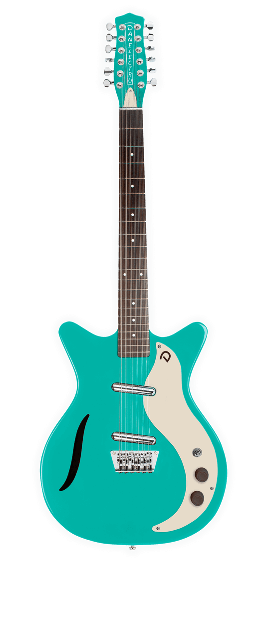 Danelectro '59 Vintage 12-String Electric Guitar, Dark Aqua