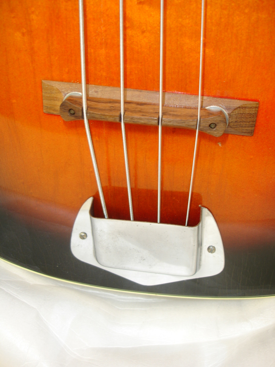 Vintage 1968 Custom Kraft Bone Buzzer 4-String Hollow-Body